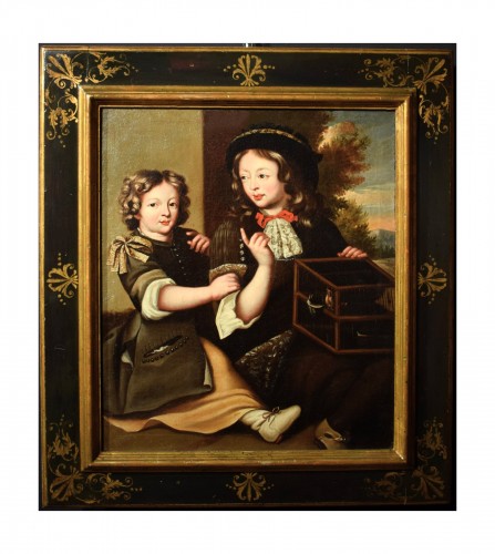 Portrait de deux enfants - Atelier de Pierre Mignard (1612 - 1695)